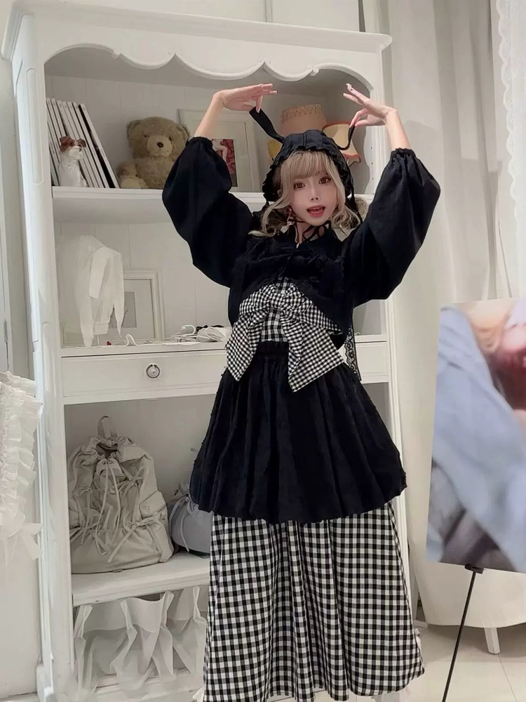 Robe à carreaux avec nœud, nou - Popular Anime Merchandise avis et prix