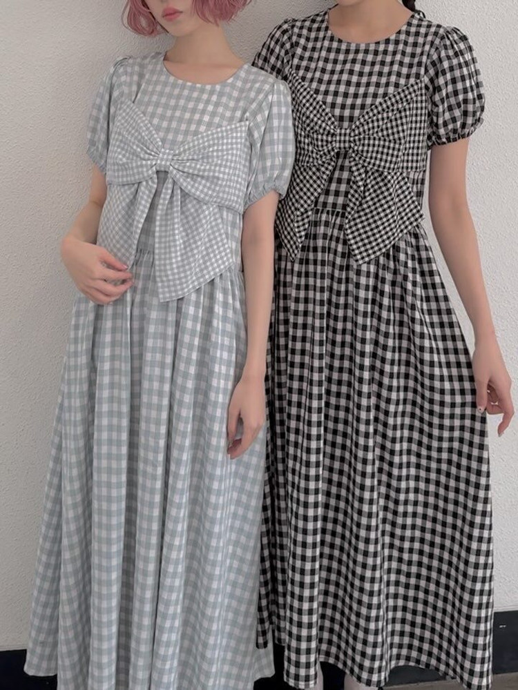 Robe à carreaux avec nœud, nou - Popular Anime Merchandise avis et prix